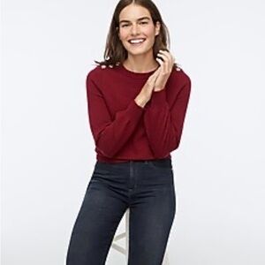 J. Crew Jeweled Sweater Size S